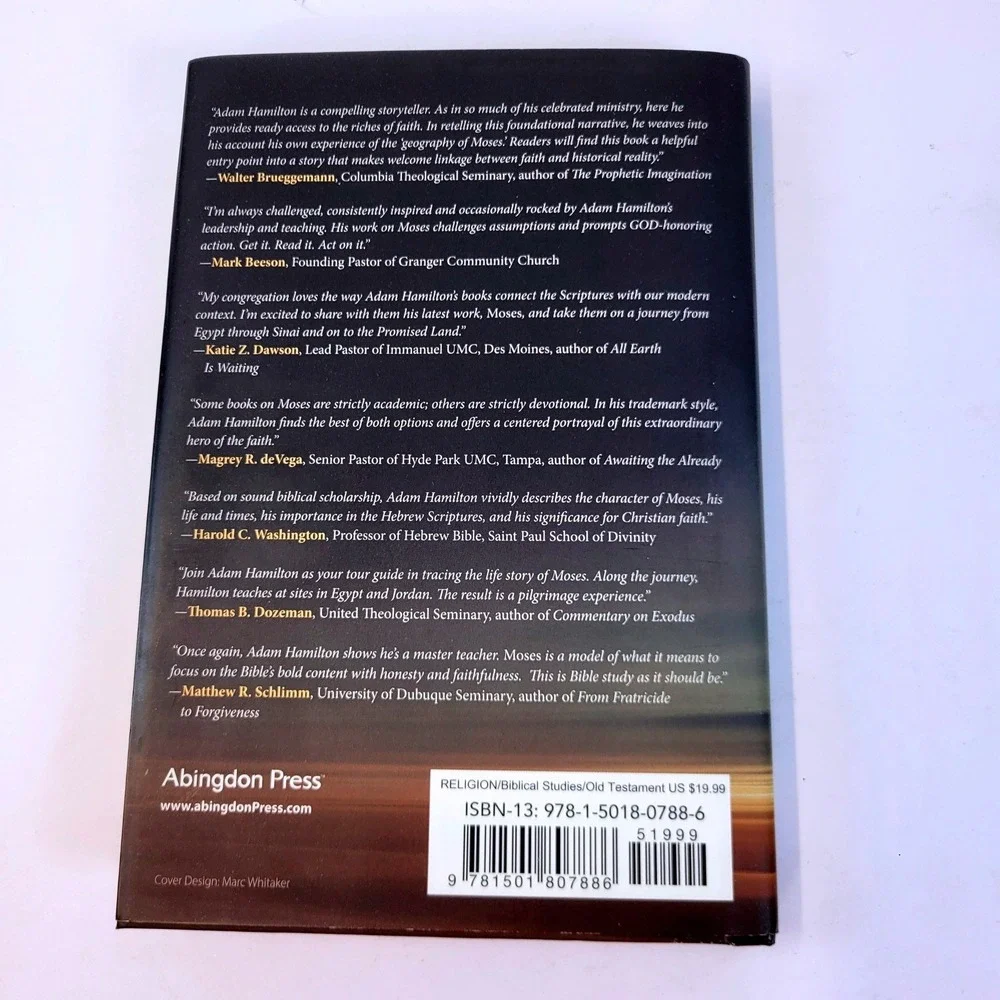 Moses Reluctant Prophet Hardcover Book Adam Hamilton Christian Moses Biography